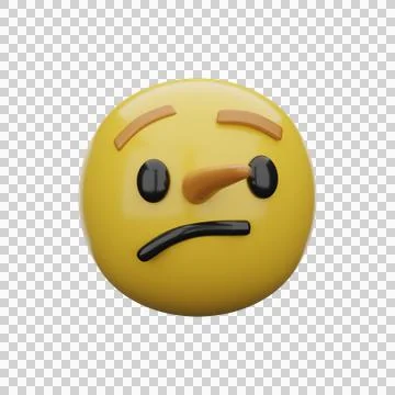 Emoji Lying Face Stock Illustration