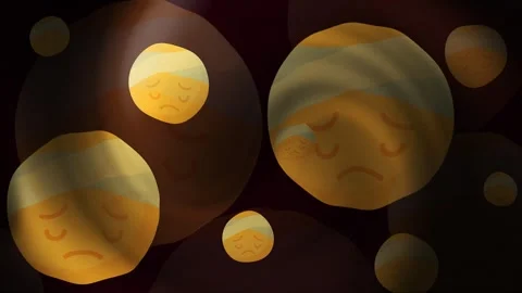 Emoji Pain Background Loop Stock Footage 309464426