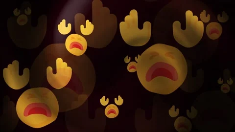 Emoji Pain Backgrounds Loop Stock Footage 309464786
