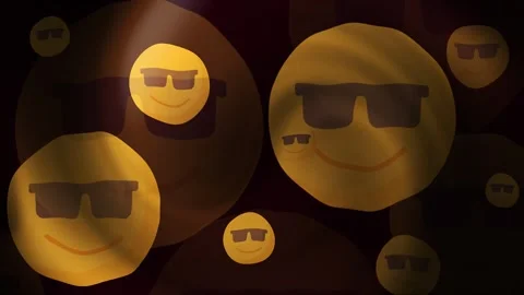 Emoji Proud Background Loops Stock Footage 309465384