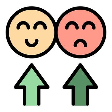Emoji quiz icon vector flat Stock Illustration