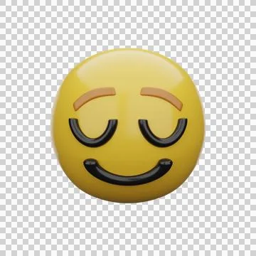 Emoji Relieved Face Stock Illustration