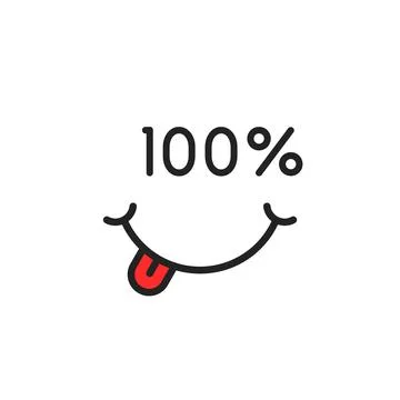Emoji like satisfaction guarantee for client Illustration