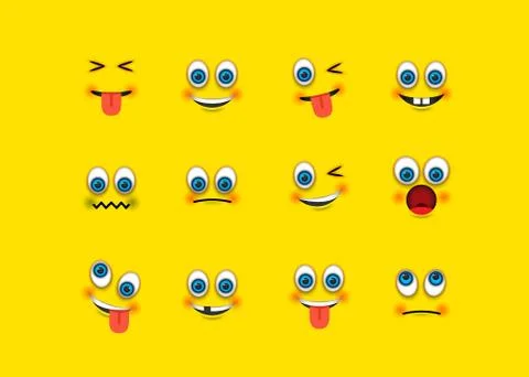 An emoji set Stock-Illustration