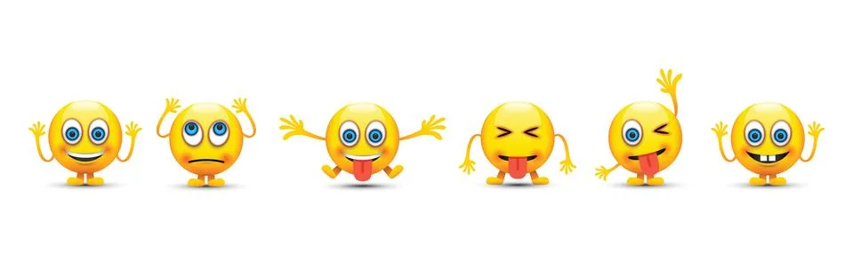 Emoji set Stock Illustration