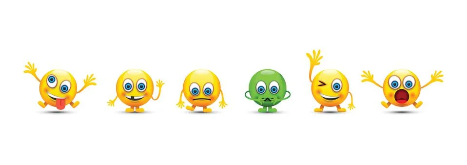 Emoji set Stock Illustration