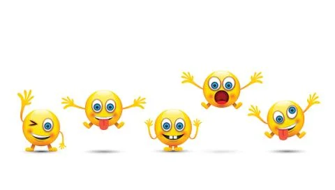 Emoji set Stock-Illustration