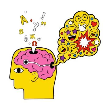 Emoji Thought Explosion Stock Illustration