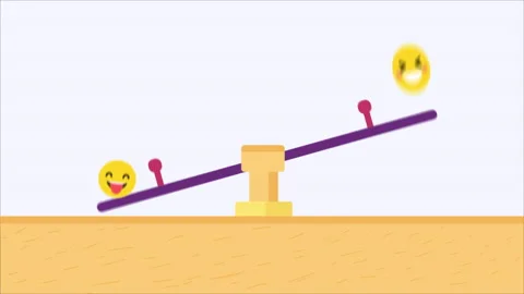 Emojis Jumping On A Swing Stock Footage 232198754