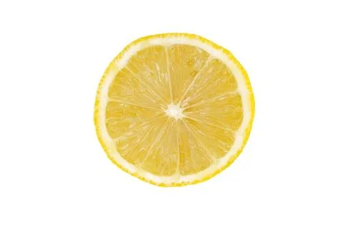 Emon slice isolated on white Stock Photos