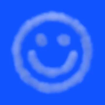 Emoticon clouds Stock Illustration