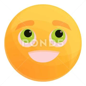 Emoticon dreams icon, cartoon style ~ Clip Art #155481999