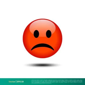 Emoticon Icon Vector Template Illustration Design EPS 10. Stock Illustration