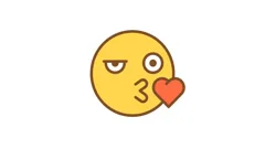 animated kissing emoticons