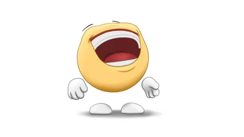 Emoticon laughing 库存影片 72239570