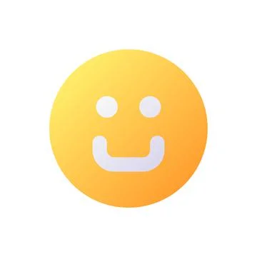 Emoticon pixel perfect flat gradient color ui icon Illustrazione stock