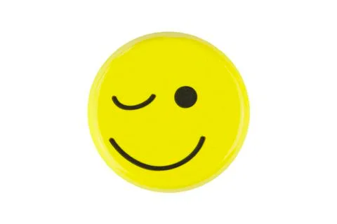 Emoticon, winking Fotos de archivo