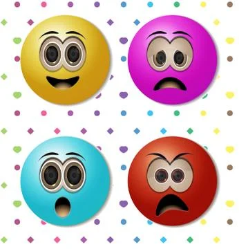 Emoticons Illustrazione stock