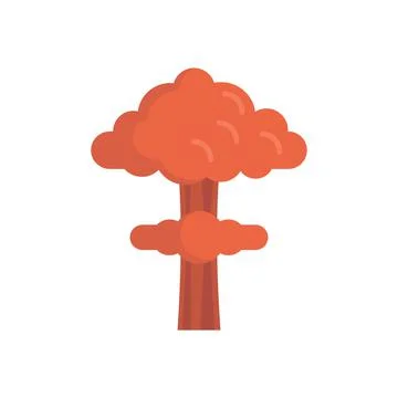 Emotion explosion icon flat isolated vector Illustrazione stock