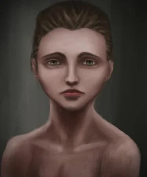 Emotion Girl Portrait Illustration Stock Illustration