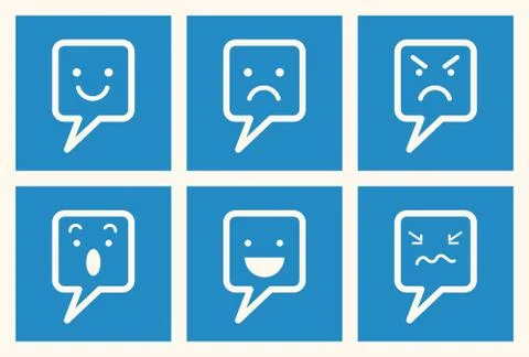 Emotion icon Stock Illustration