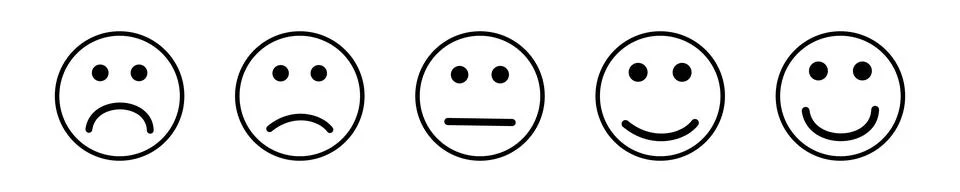 Emotion icon. Symbol for website, computer icon vector Illustrazione stock