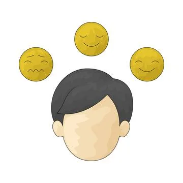 Emotion illustration Stock Illustration