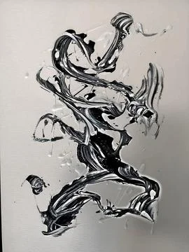 Emotion in Motion: Abstract Expression of Inner Worlds Stock Photos