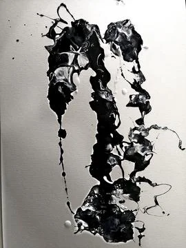 Emotion in Motion: Abstract Expression of Inner Worlds Foto stock