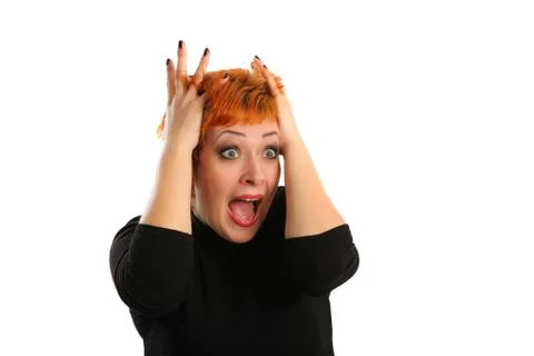Emotion of surprise Stock Photos