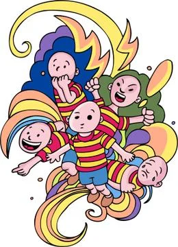 Emotional child Stock Illustration