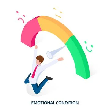 Emotional condition concept.  Stock Illustration