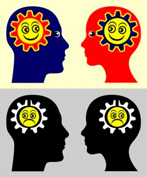 Emotional Contagion Stock Illustration