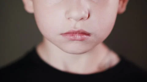 Emotional face of a boy, expression of different emotions Stock Footage 337774473
