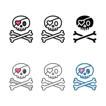 Emotional hardcore emo core color icon vector edition イラスト素材
