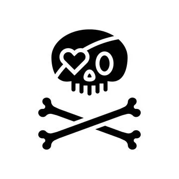 Emotional hardcore emo core glyph icon vector illustration Stock Illustration
