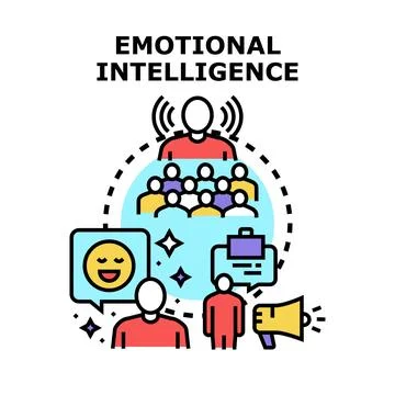 Emotional intelligence developing communication and leadership skills Stock Illustration