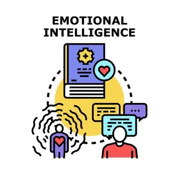 Emotional intelligence developing understanding self and others Stock Illustration