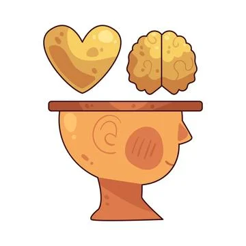 Emotional intelligence illustration Stock Illustration