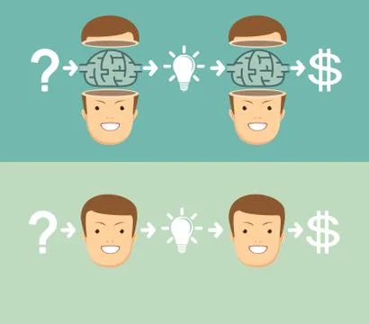 Emotional intelligence. vector Stock Illustration