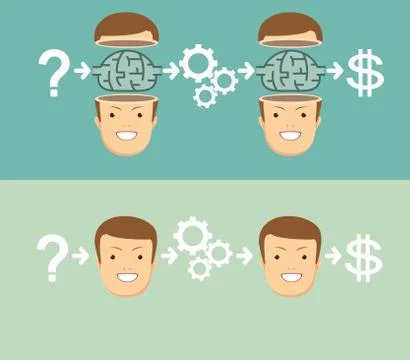 Emotional intelligence. vector Stock Illustration