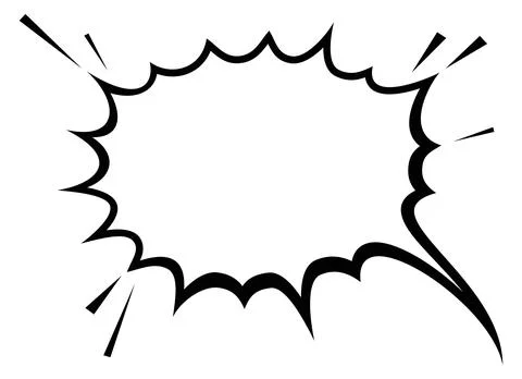Emotional message frame. Comic text speech template Stock Illustration