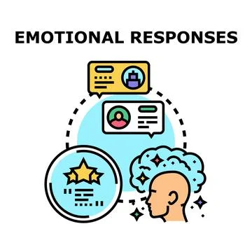 Emotional responses vector illustration evaluating user feedback Stock Illustration