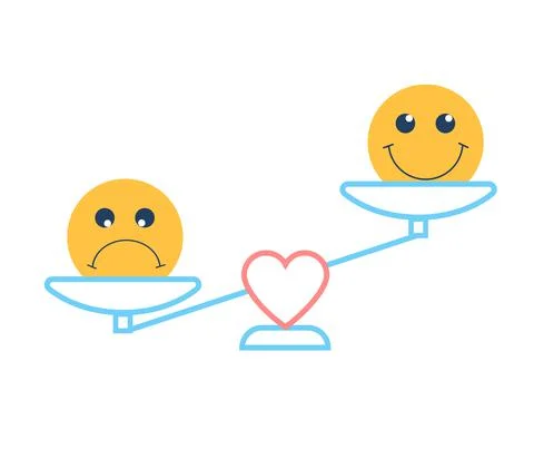 Emotional swing concept Stock Illustration