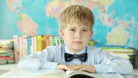  Emotionally upset schoolboy.  Stock Footage 78239742