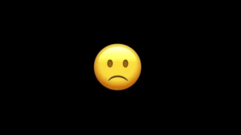 Emotionless face emoji expression showing no emotion Stock Footage 329406530