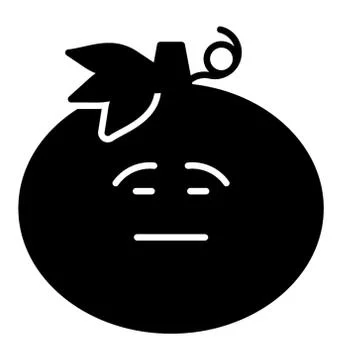 Emotionless Onion Face Stock Illustration