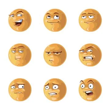Emotions pack Stock Illustration