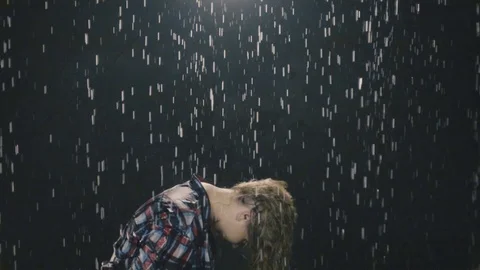 Emotions in the rain 11 Stock Footage 100109871