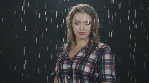 Emotions in the rain 9 Stock Footage 100109524